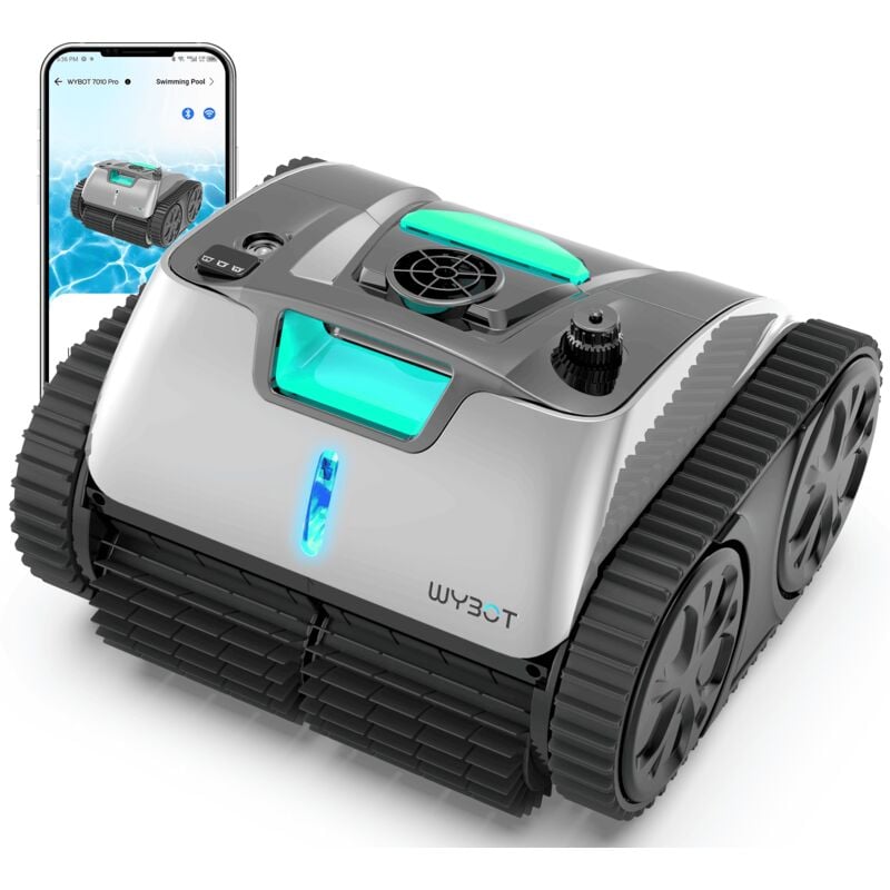 foto del prodotto wybot c1 pro robot da piscina senza fili con app intelligente, potente e ad alte prestazioni