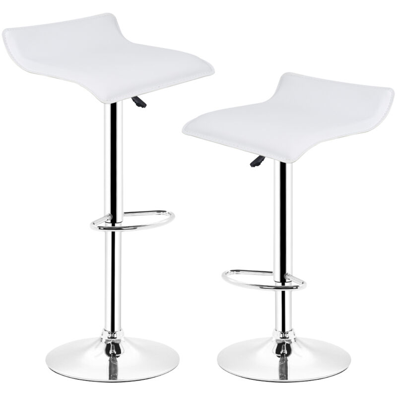 foto del prodotto wyctin set di 2 sgabelli da bar bianchi sedia da bar in stile moderno a casa, cucina