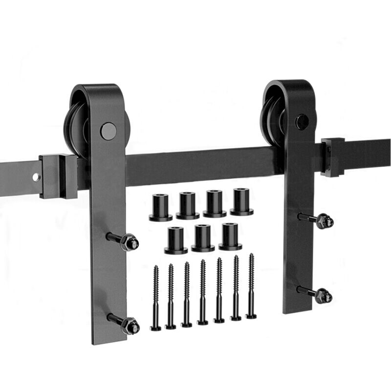 foto del prodotto wyctin set di pulegge su rotaia sospesa da 183cm porta singola 