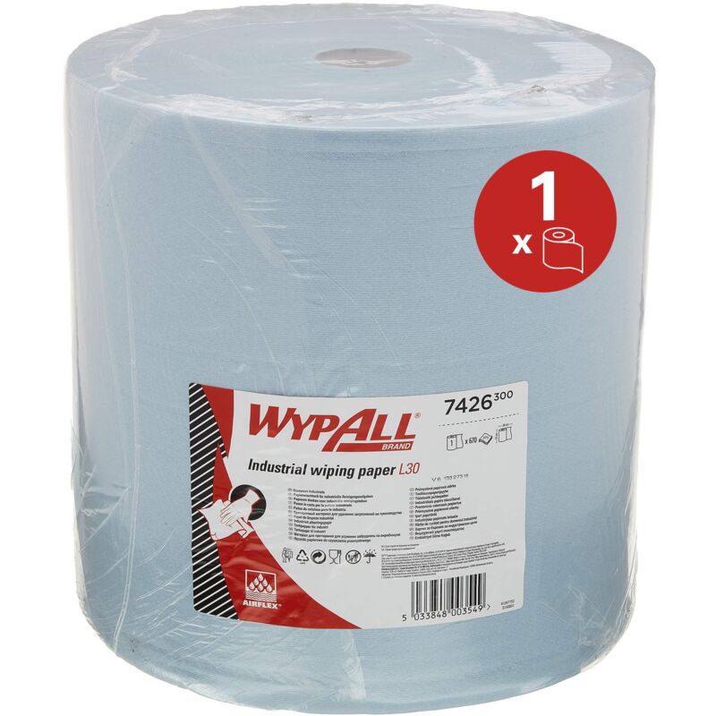 foto del prodotto wypall l40 wipers large roll blue, 670