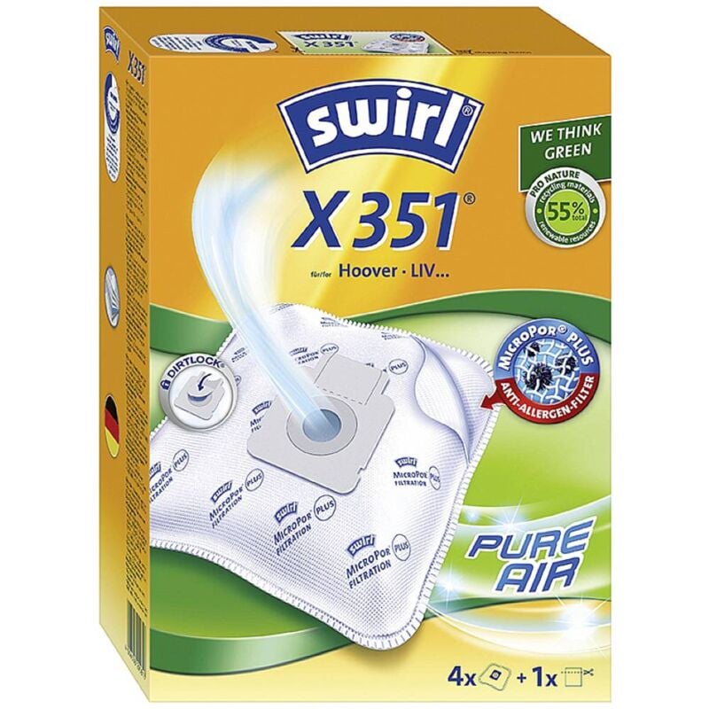 foto del prodotto x 351 sacchetto aspirapolvere 4 pz. swirl