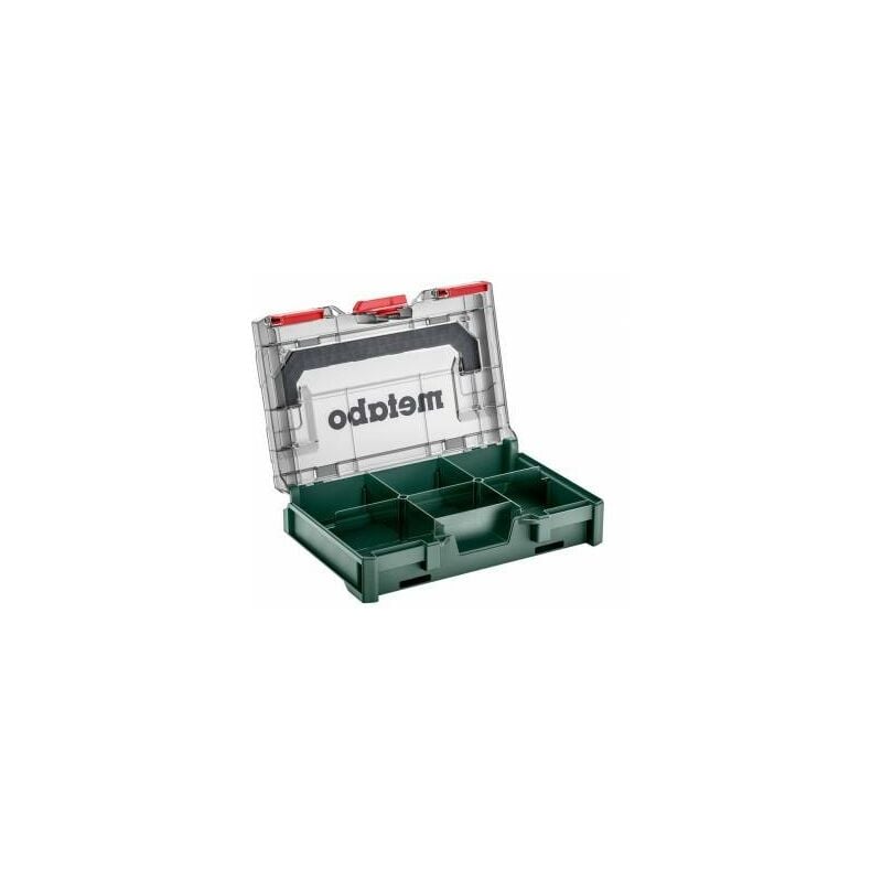 foto del prodotto x 63 xs 626896000 contenitore porta attrezzi abs verde, trasparente l x l x a 252 x 167 x 63 mm metabo
