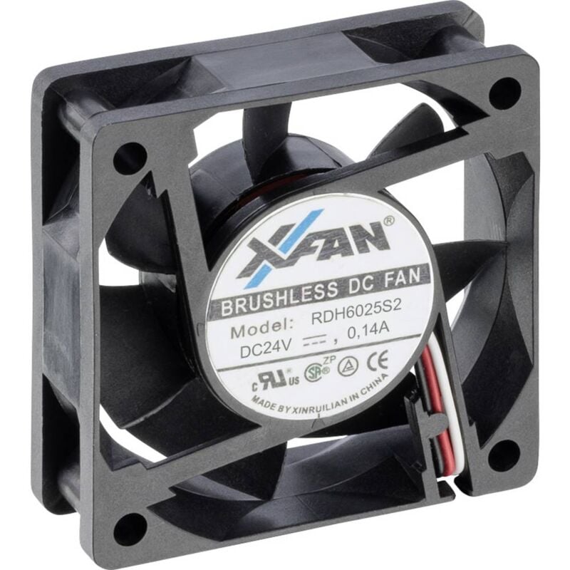 foto del prodotto x fan rdh6025s2 ventola assiale 24 v dc 25.8 m h l x l x a 60 x 60 x 25 mm