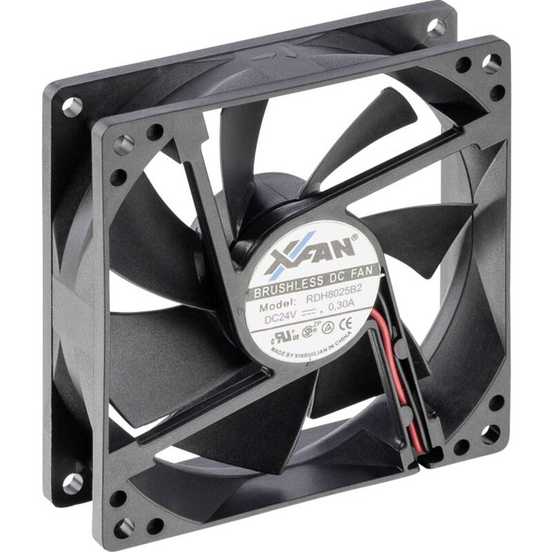 foto del prodotto x fan rdh8025b2 ventola assiale 24 v dc 61.2 m h l x l x a 80 x 80 x 25 mm