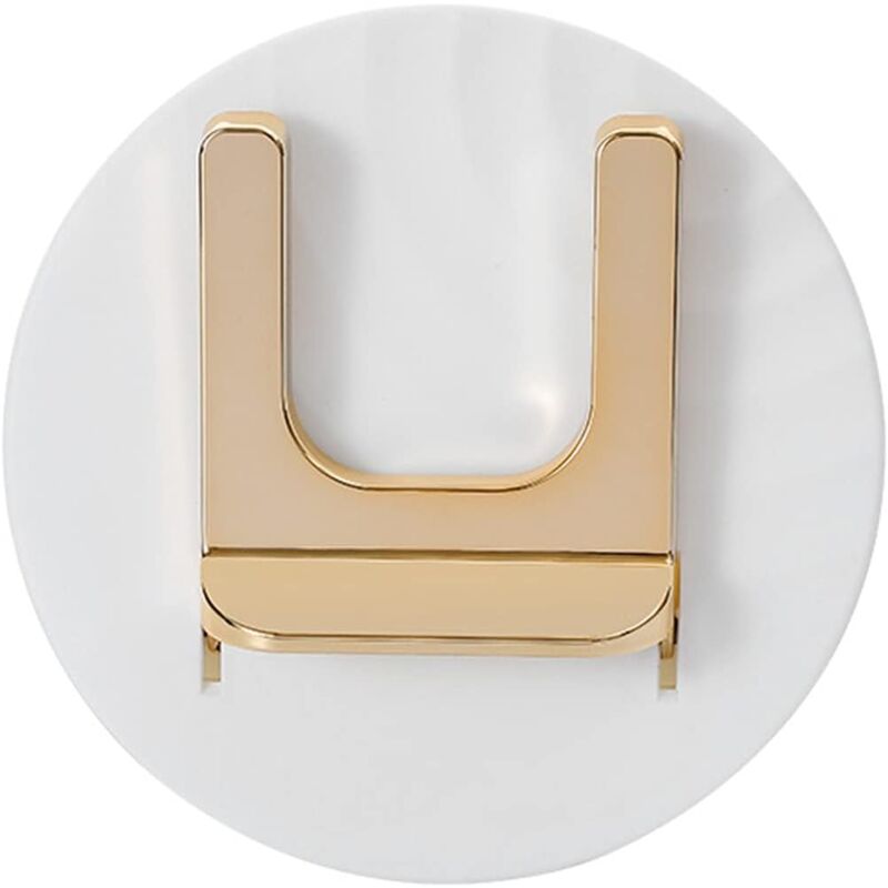foto del prodotto x porta asciugacapelli pieghevole, porta asciugacapelli da parete, portaoggetti per bagno bianco, 15 x 15 x 5 cm sollbry