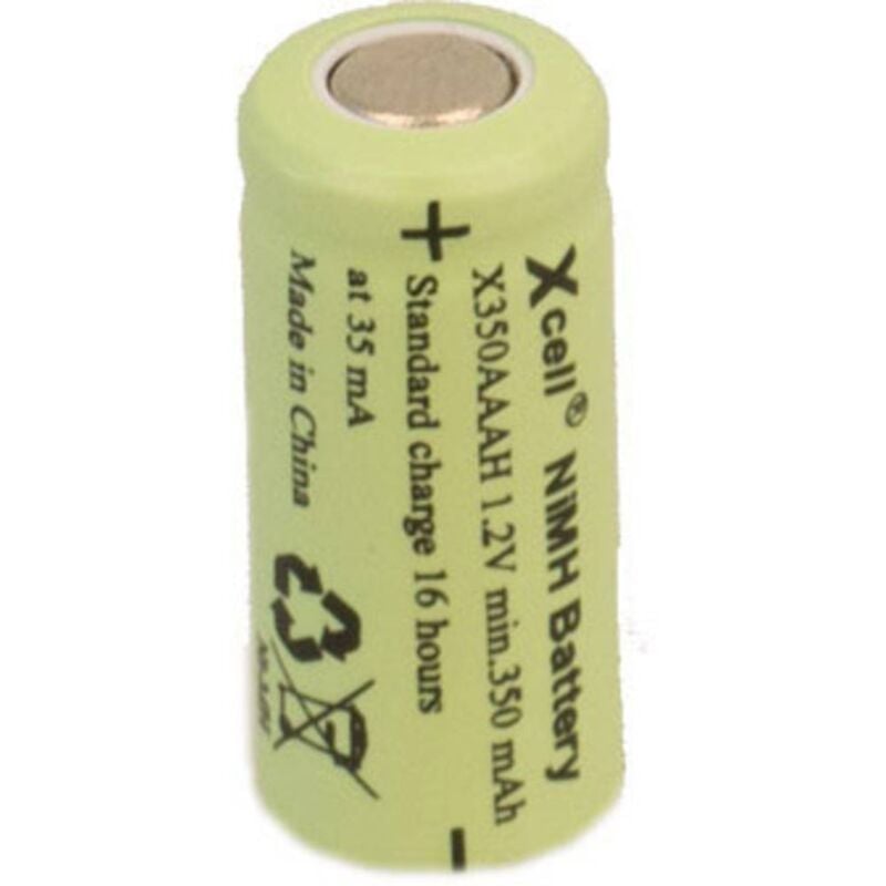 foto del prodotto x1 2aaah 350 batteria ricaricabile speciale 1 2 aaa nimh 1.2 v 350 mah xcell
