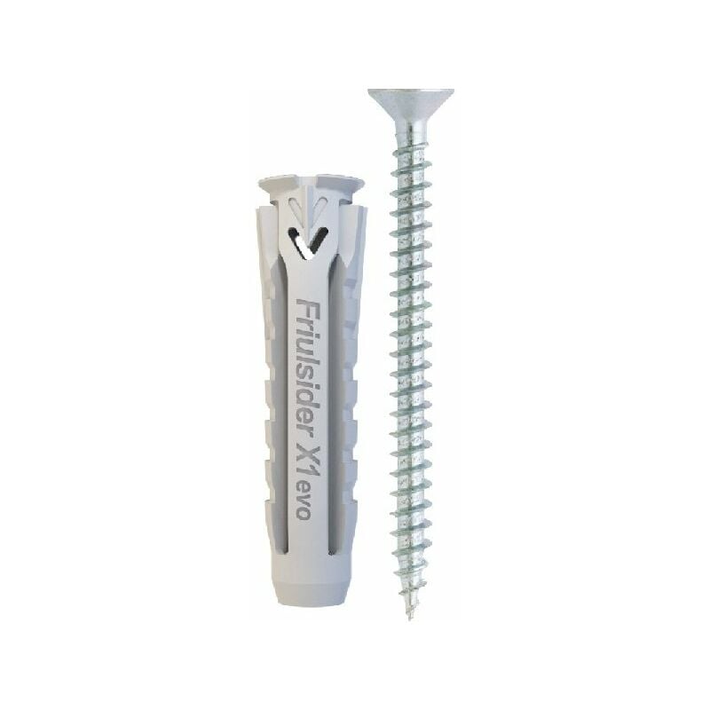 foto del prodotto x1 evo tassello universale nylon c vite truciolare tps 5x25 100pz