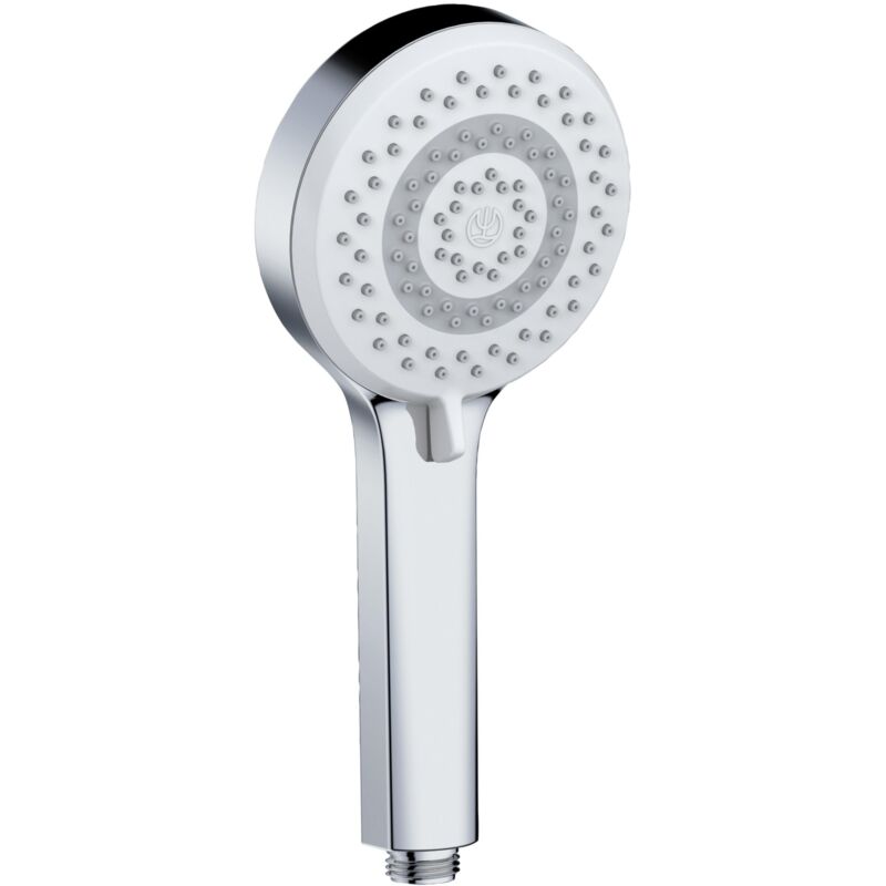 foto del prodotto x1 soffione doccia universale a risparmio idrico come opzione, doccino per doccia con 3 tipi di getto (corpo, capelli, pelle), soffione easy-clean