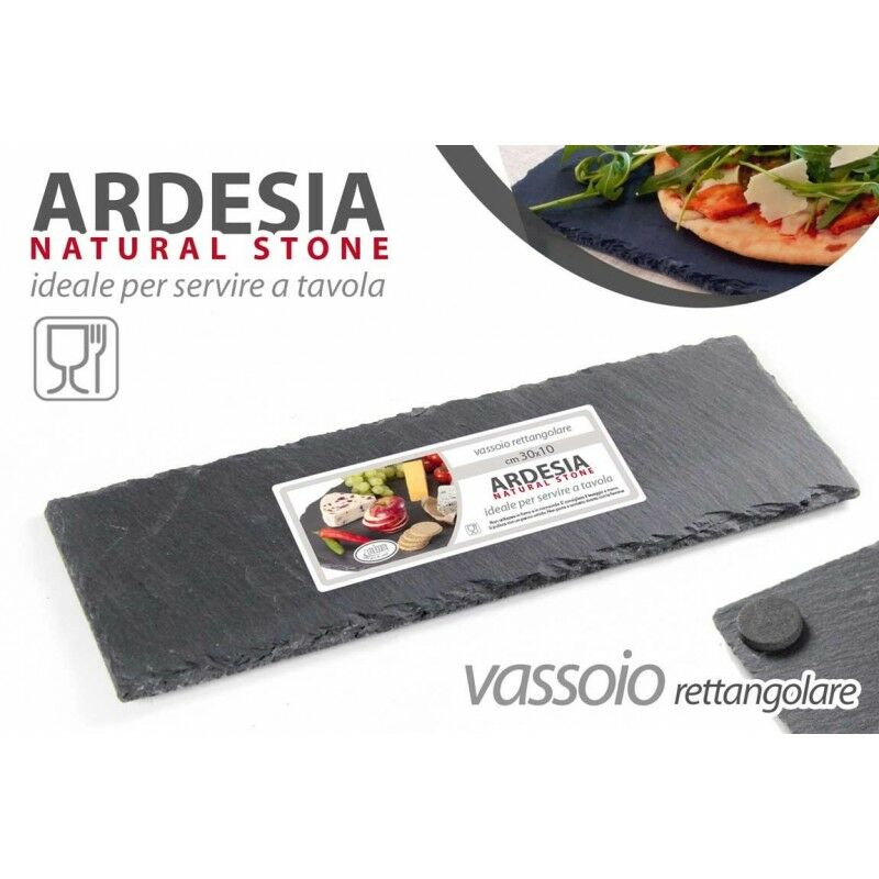 foto del prodotto x24 vassoio piatto in ardesia cm 30 x 10 casa pub o ristoranti