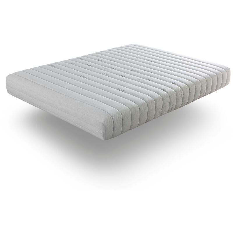 foto del prodotto xaluca materasso 90x190 cm 100 lattice naturale altezza 20 cm rigidit media 3 5 anima ecologica con rivestimento in cotone e lino