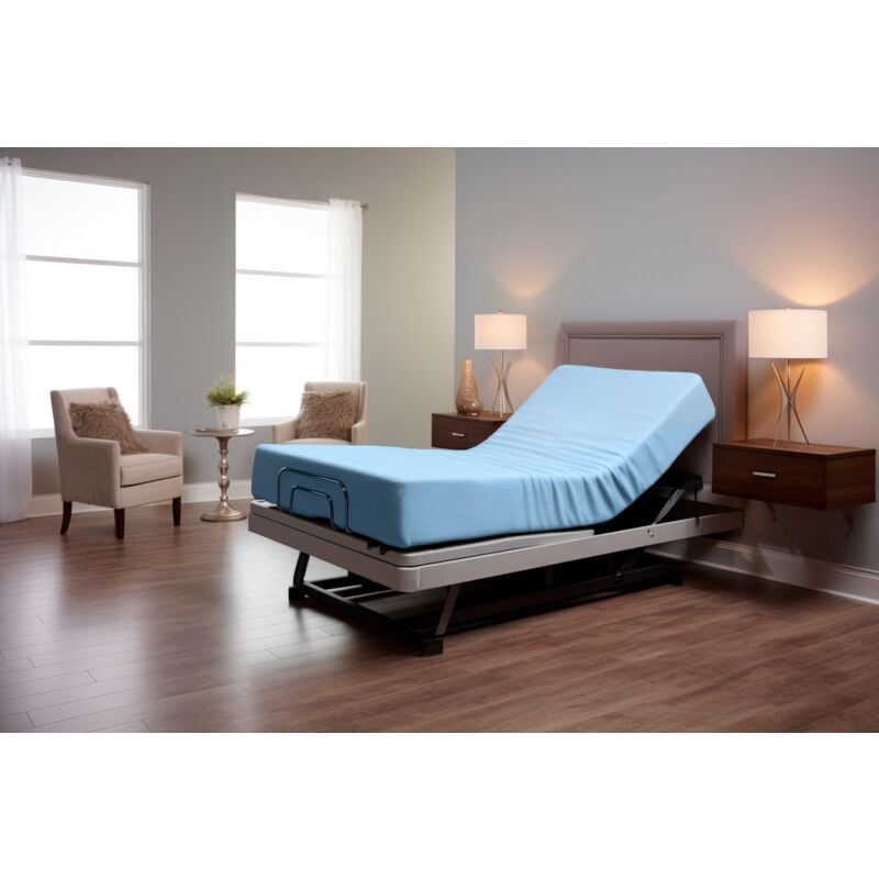 foto del prodotto xaluca materasso 90x190 medico geriatrico , altezza 20 cm, per letti articolati schiuma terapeutica rivestimento sfoderabile e impermeabile