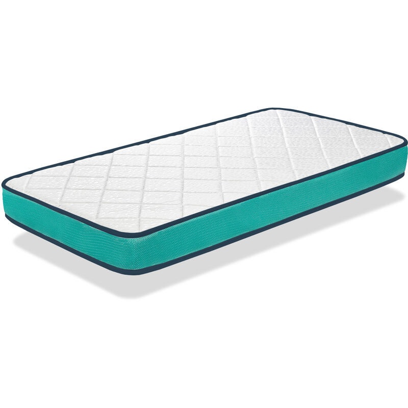 foto del prodotto xaluca materasso lettino bambino 60x120 dante 10 cm nucleo in schiuma perforata e antibatterica
