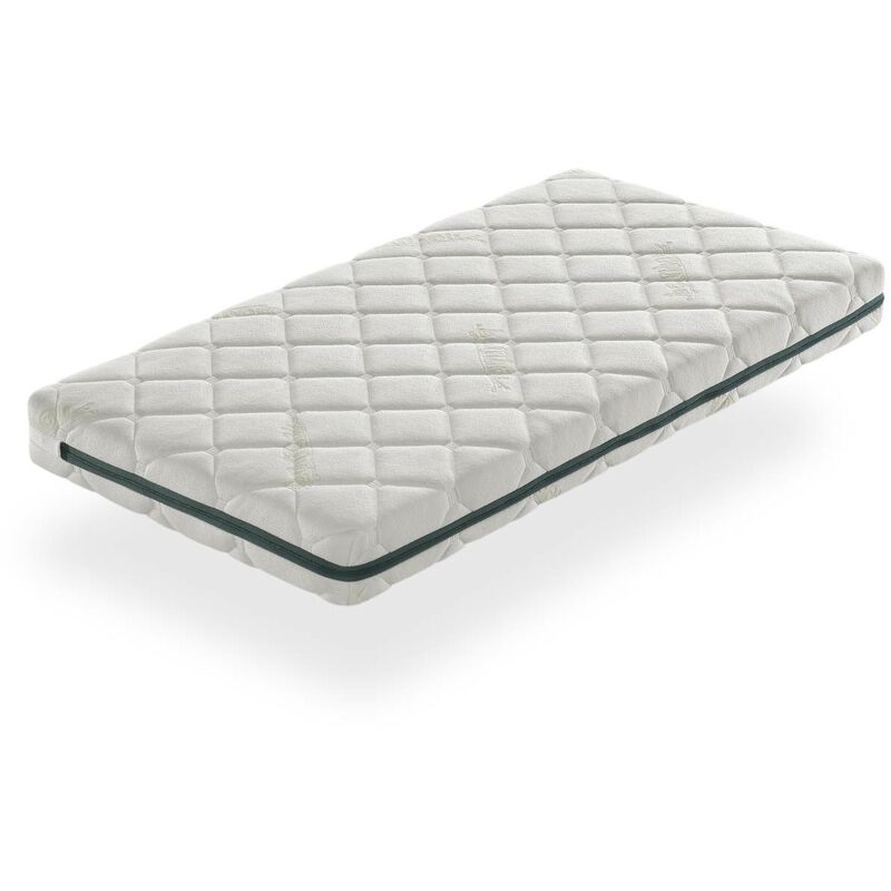 foto del prodotto xaluca materasso per bambini in memory foam 70x140 bamb altezza 12 cm adattabile, con particelle naturali e traspiranti