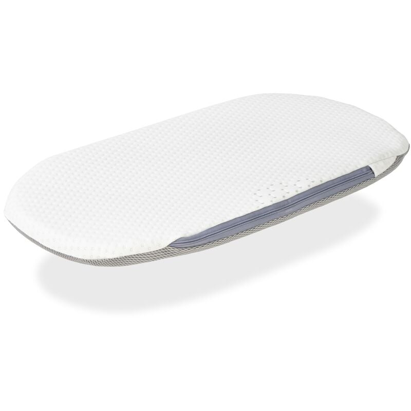 foto del prodotto xaluca materasso traspirante per navicella 78x36x3 cm 2 in 1 materasso per passeggino, navicella, lettino. nucleo di schiuma perforato. adattabile