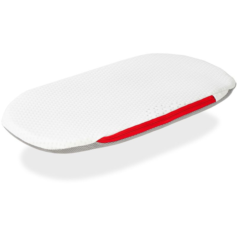 foto del prodotto xaluca visco baby carry cot mattress 72x33x3 cm 2 in 1 materasso per passeggino, navicella, lettino. nucleo di schiuma perforato. adattabile