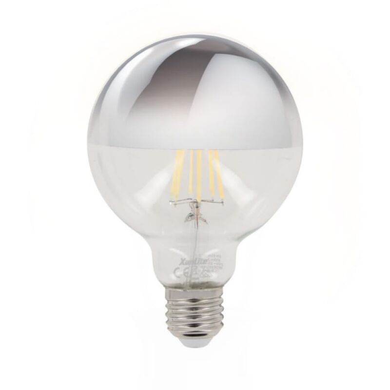 foto del prodotto xanlite lampadina led g95 attacco e27 8 w cons. 62w eq. luce bianca calda