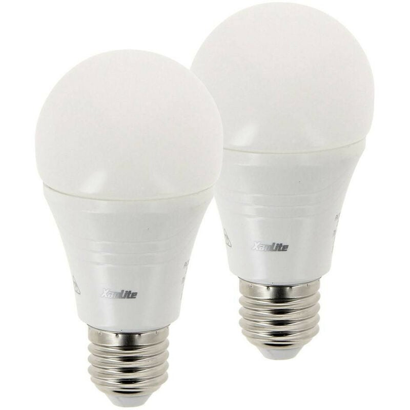 foto del prodotto xanlite - lampadina led pack e27 a60 2x9w led dimmerabile 806lm 60w 180 - neutral bianco