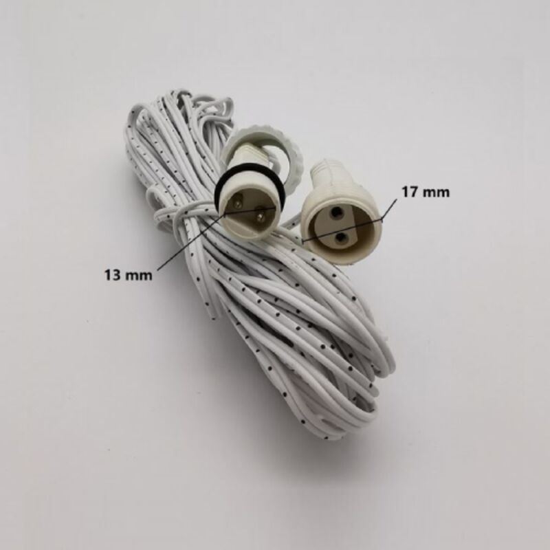 foto del prodotto xc 4459 prolunga 10 mt per serie luci led catene e tende di natale impermeabile per interno ed esterno wisdom