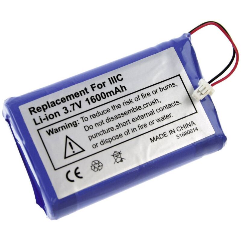 foto del prodotto xcell batteria per pda sostituisce la batteria originale originale 170 0737, b520003 3.7 v 1600 mah