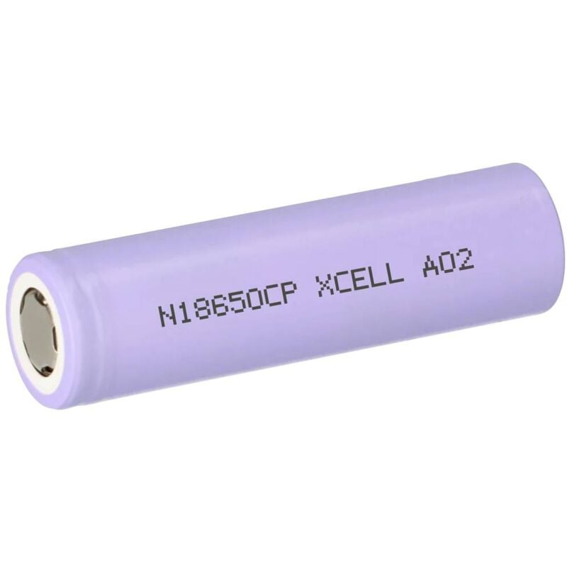 foto del prodotto xcell n18650 35e batteria ricaricabile speciale 18650 flat top li ion 3.6 v 3350 mah
