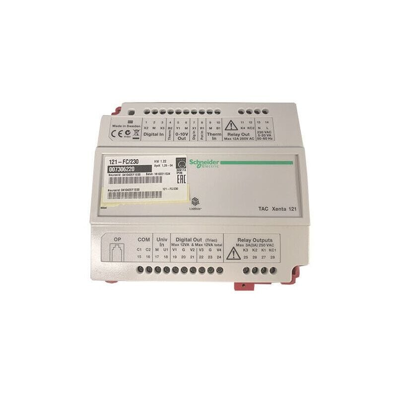 foto del prodotto xenta121fc230vc controllore per ventilconvettore e pompa di calore schneider