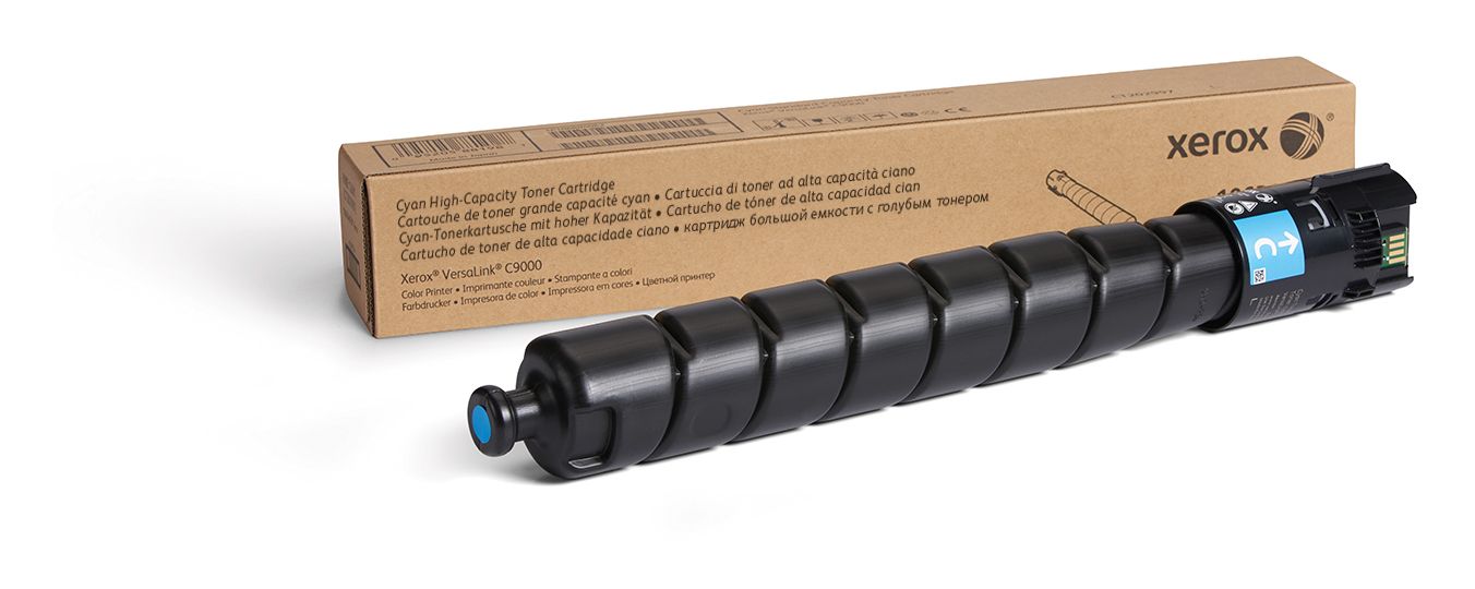 foto del prodotto xerox cartuccia toner ciano a alta capacit da 26500 pagine per stampante a colori versalink c9000 106r04078 