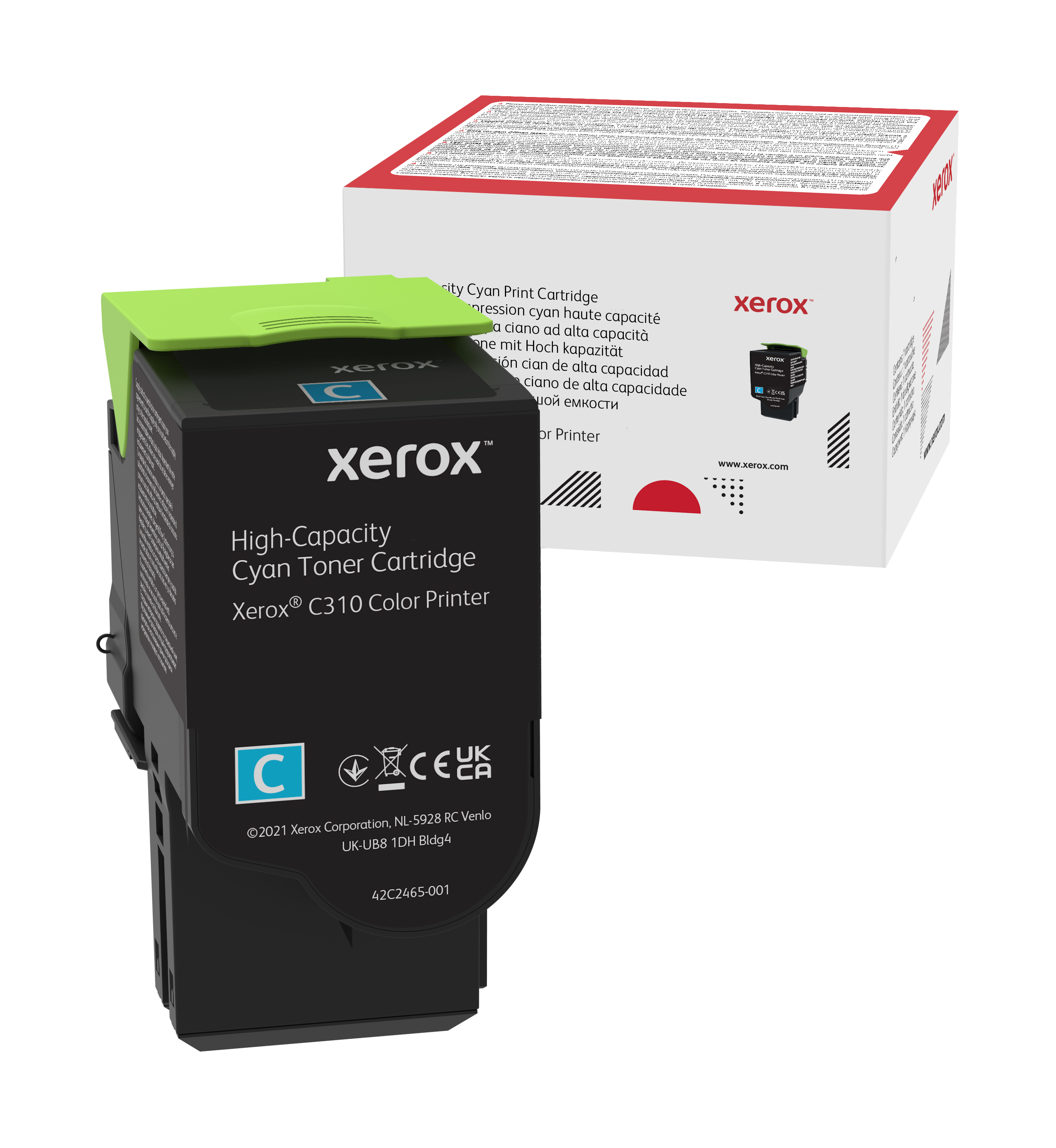 foto del prodotto xerox cartuccia toner ciano a alta capacit da 5500 pagine per stampante a colori c310 multifunzione a colori c315 006r04365 