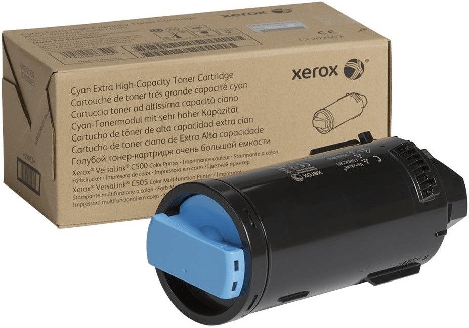 foto del prodotto xerox cartuccia toner ciano a altissima capacità da 9000 pagine per multifunzione a colori ® versalink® c505, stampante a colori ® versalink® c500 (106r03873)