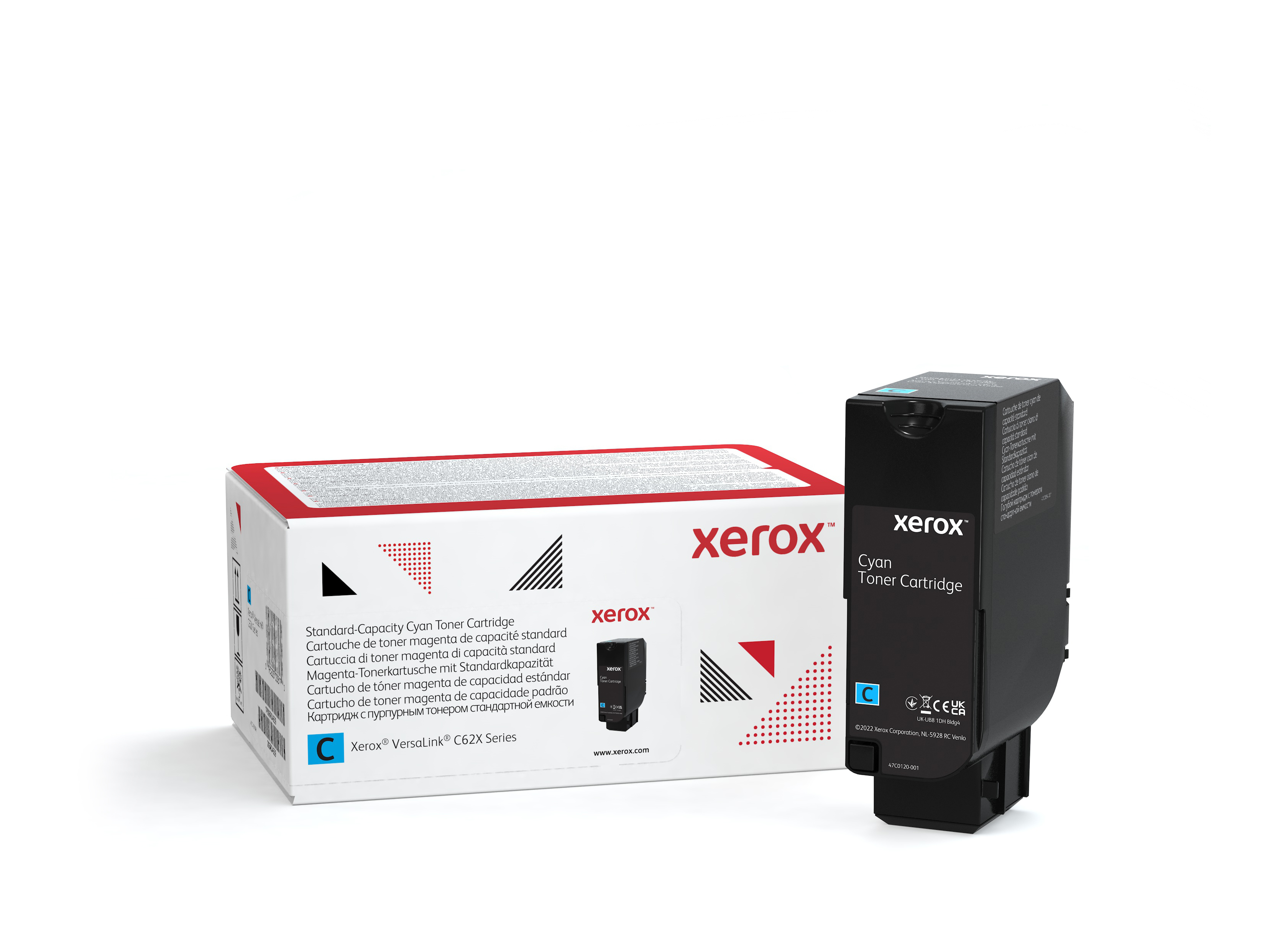 foto del prodotto xerox cartuccia toner ciano a capacit standard da 6000 pagine per stampante a colori versalink c620 multifunzione a colori versalink c625 006r04617 