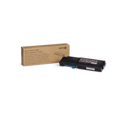 foto del prodotto xerox cartuccia toner ciano a capacit standard per phaser 6600, workcentre 6605