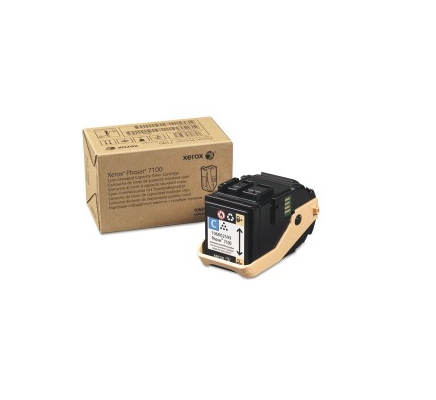 foto del prodotto xerox cartuccia toner ciano per phaser 7100