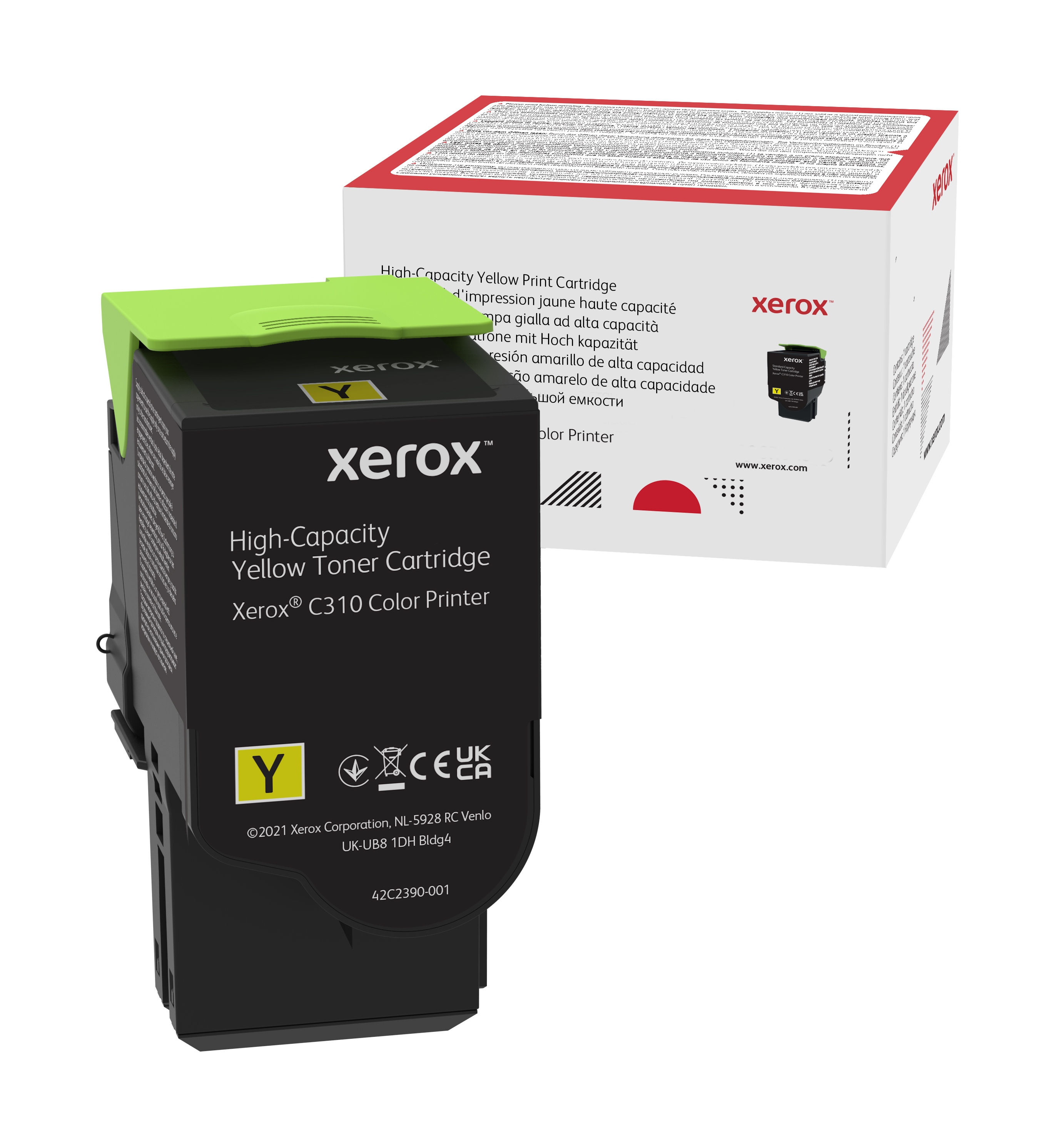 foto del prodotto xerox cartuccia toner giallo a alta capacit da 5500 pagine per stampante a colori c310 multifunzione a colori c315 006r04367 