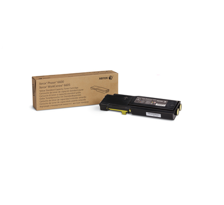 foto del prodotto xerox cartuccia toner giallo a capacit standard da 2000 pagine per phaser 6600, workcentre 6605 106r02247 