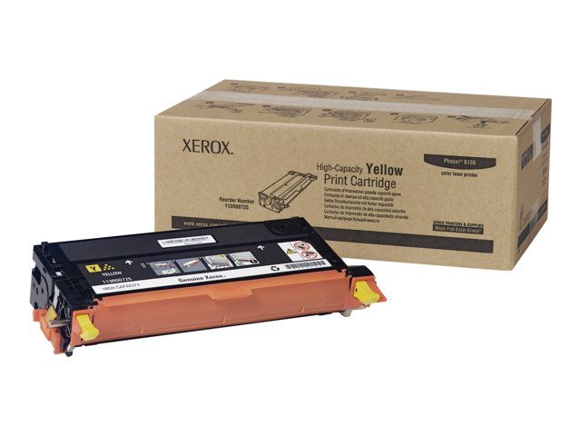foto del prodotto xerox cartuccia toner giallo per phaser 6180 6180mfp 113r00725 