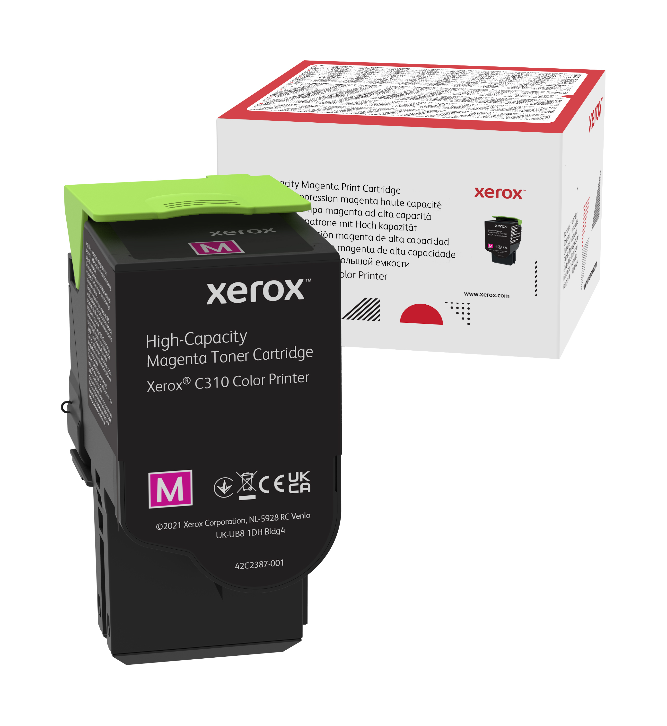 foto del prodotto xerox cartuccia toner magenta a alta capacit da 5500 pagine per stampante a colori c310 multifunzione a colori c315 006r04366 