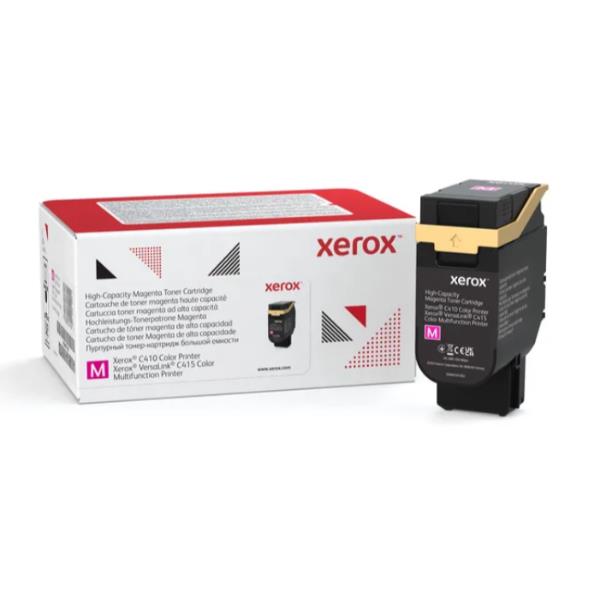 foto del prodotto xerox cartuccia toner magenta a alta capacit da 7000 pagine per stampante a colori c410 multifunzione a colori versalink c415 006r04687 