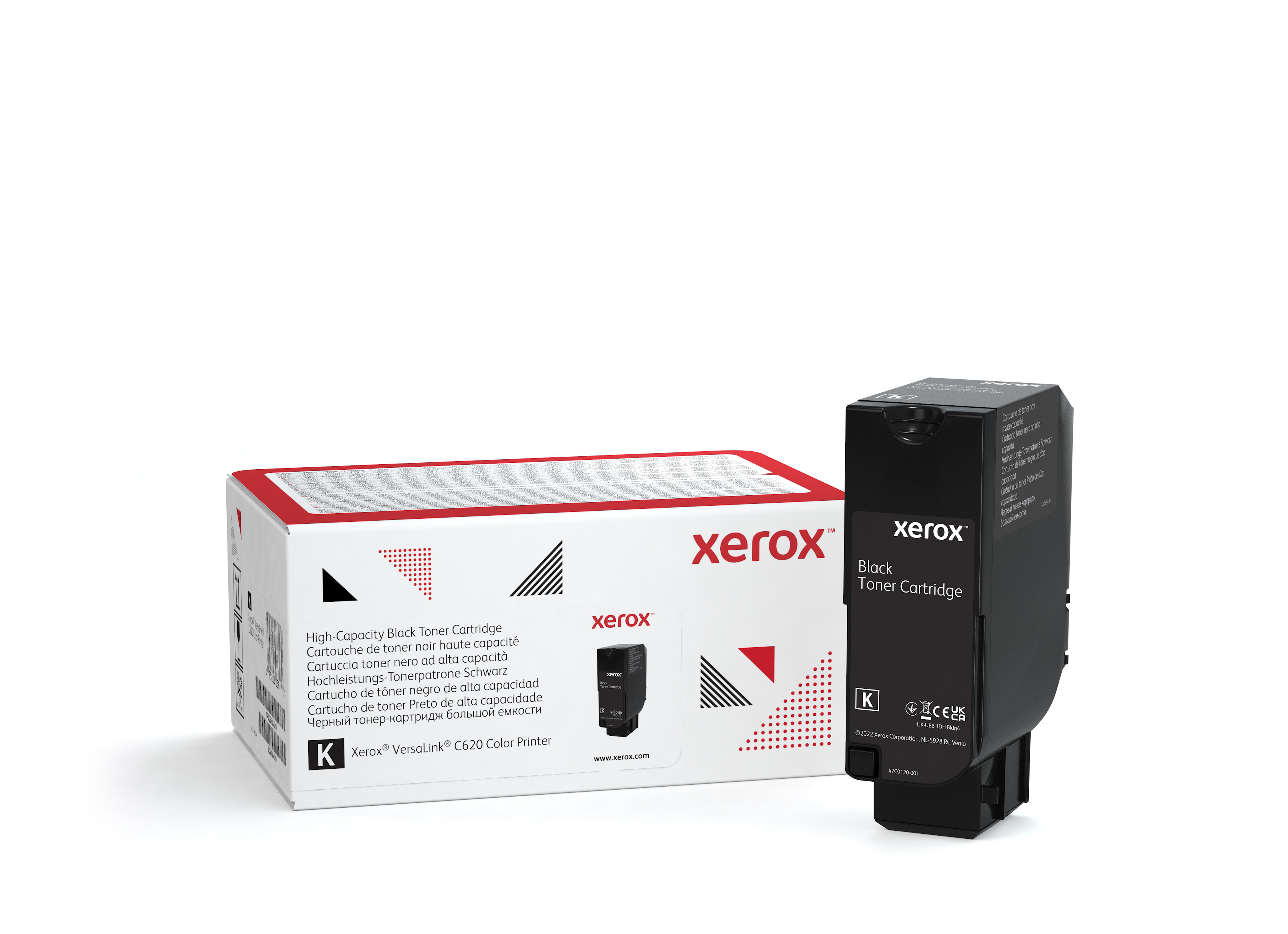 foto del prodotto xerox cartuccia toner nero a alta capacit da 20000 pagine per stampante a colori versalink c620 006r04624 