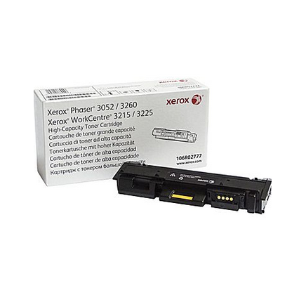 foto del prodotto xerox cartuccia toner nero a alta capacit da 3000 pagine per phaser 3052 3260, workcentre 3215 3225 106r02777 