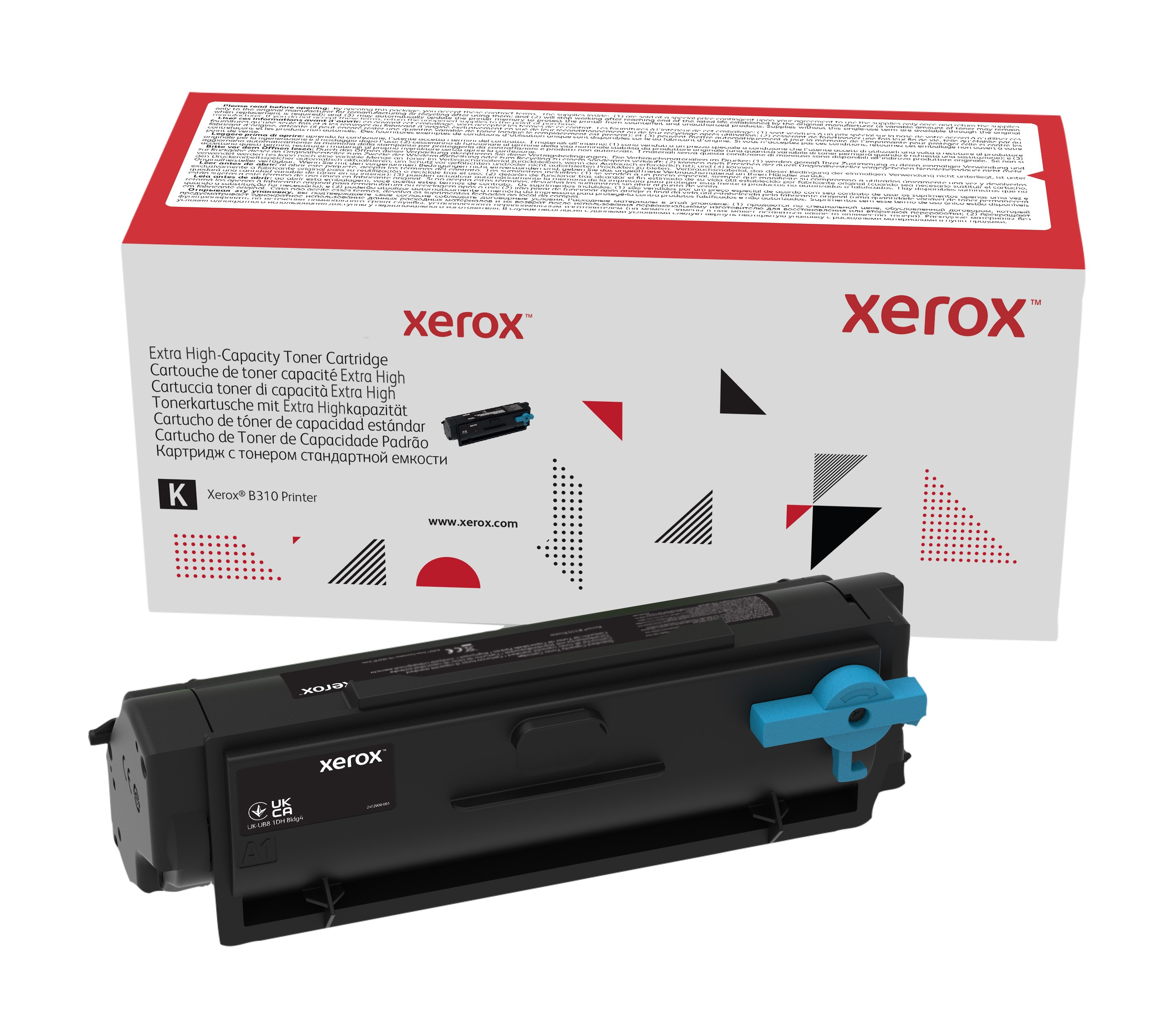 foto del prodotto xerox cartuccia toner nero a altissima capacit da 20000 pagine per stampante b310, stampante multifunzione b305 b315 006r04378 