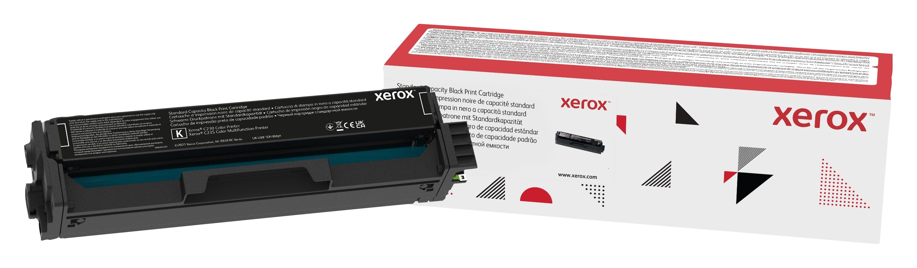 foto del prodotto xerox cartuccia toner nero a capacit standard da 1500 pagine per stampante a colori c230 multifunzione a colori c235 006r04383 