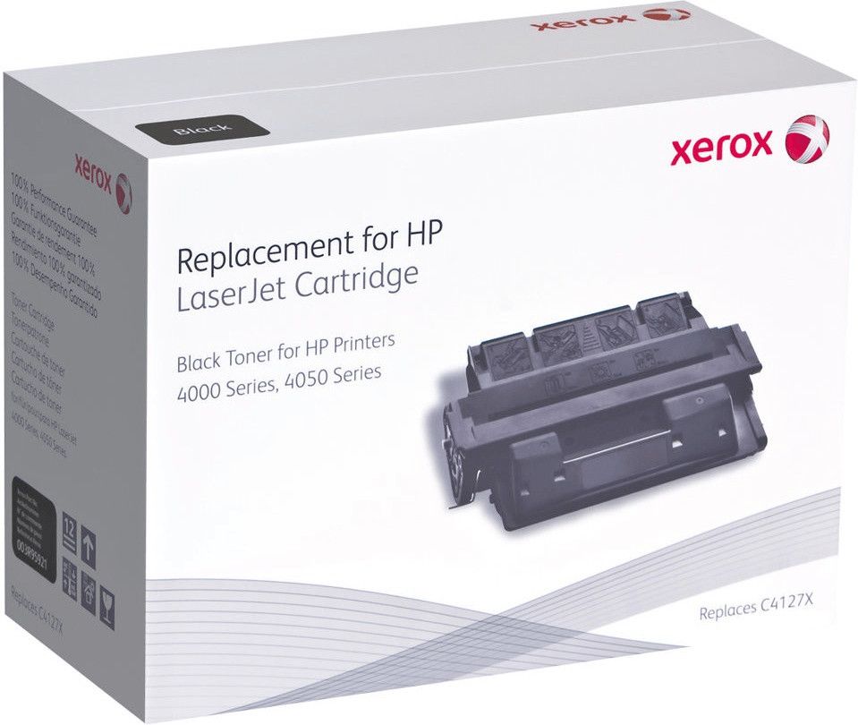 foto del prodotto xerox cartuccia toner nero. equivalente a hp c4127x. compatibile con hp laserjet 2200, laserjet 4000, laserjet 4050