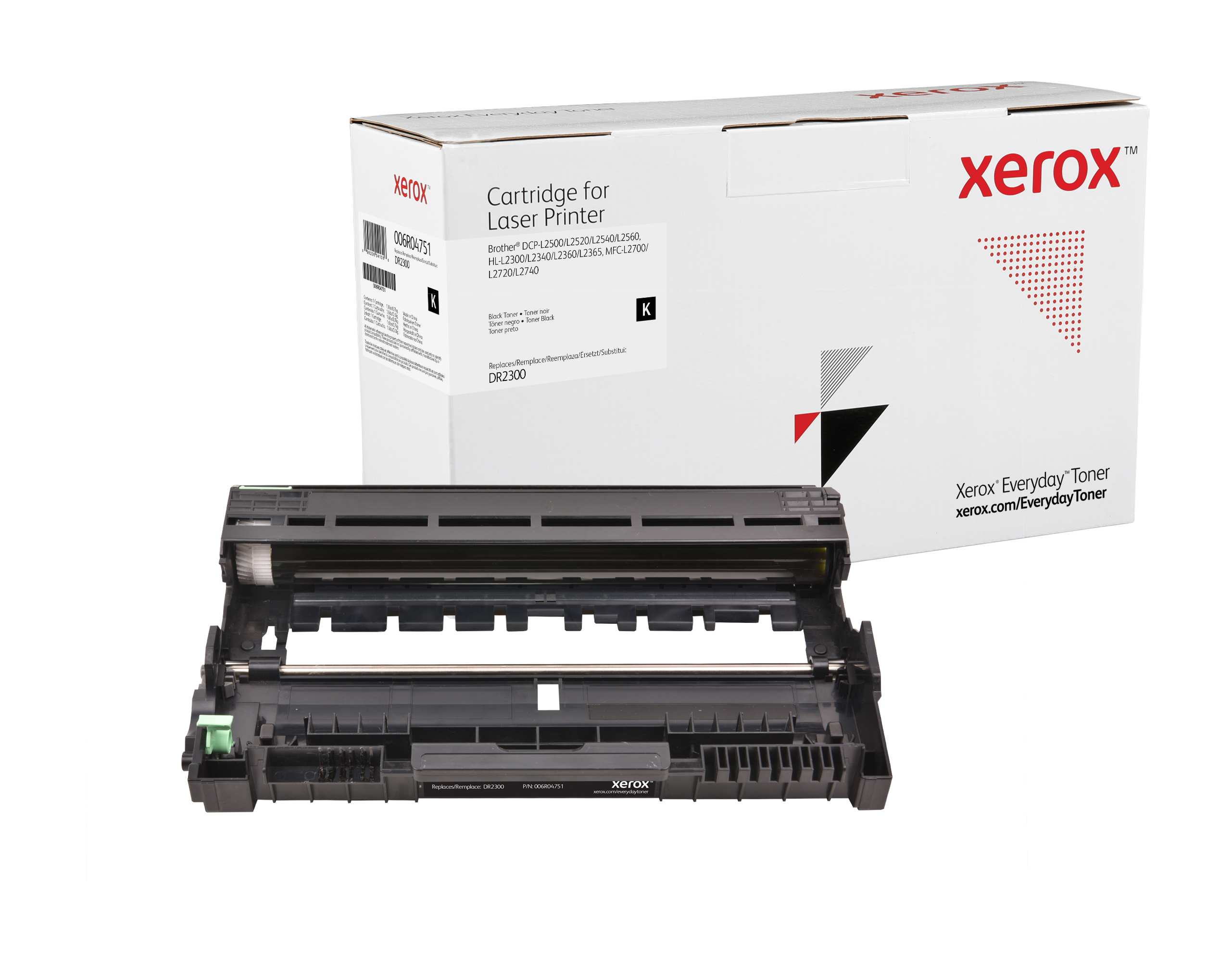 foto del prodotto xerox fotoricettore rigenerato everyday di mono compatibile con brother dr2300, capacit standard