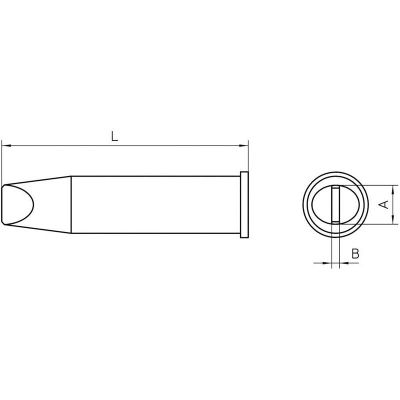 foto del prodotto xht e punta di saldatura forma a scalpello dimensione punta 7.6 mm contenuto 1 pz. weller