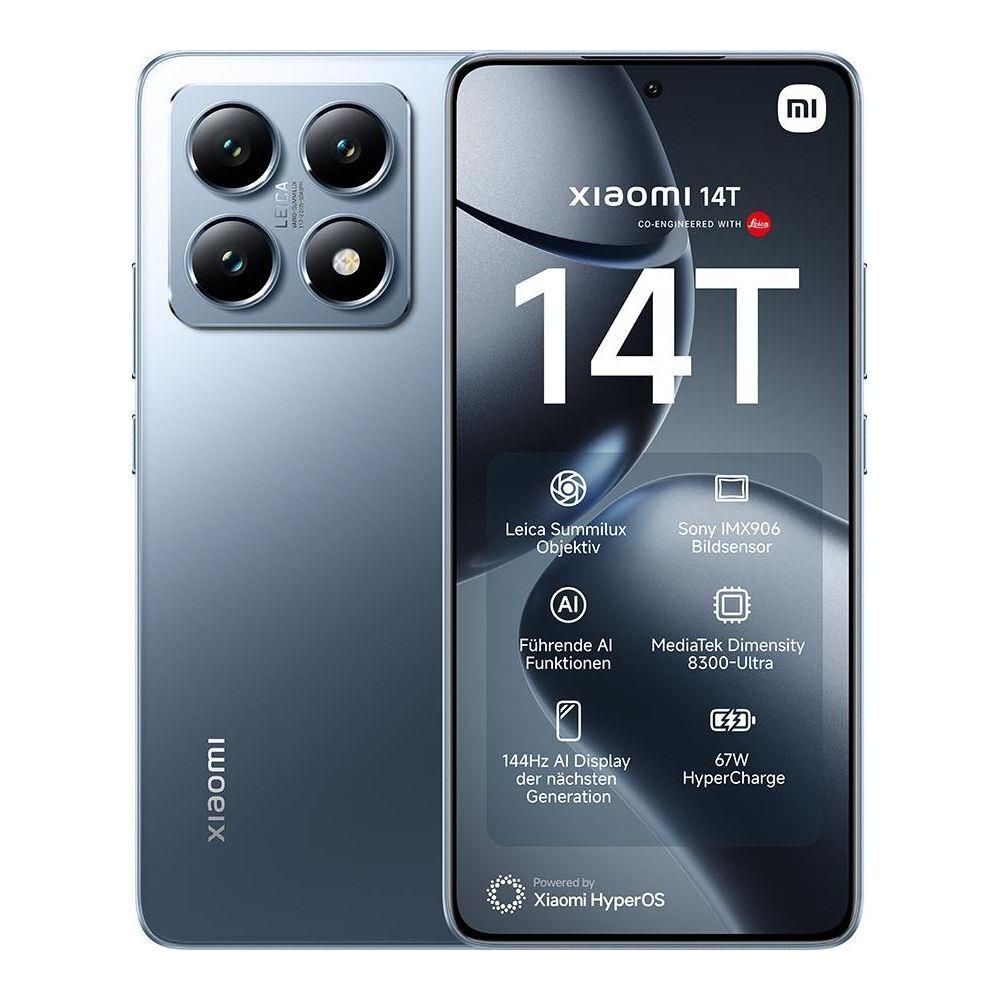 foto del prodotto xiaomi 14t 5g 256gb 12gb ram display 6.67 doppia sim 5000 mah titan blue