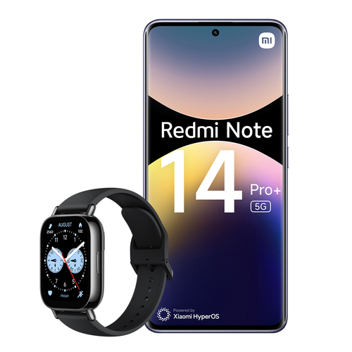 foto del prodotto xiaomi ds redmi note 14pro 5g 8 256 glo lpurple watch 5 lite