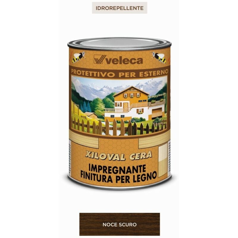 foto del prodotto xiloval cera noce scuro litri 1 veleca veleca