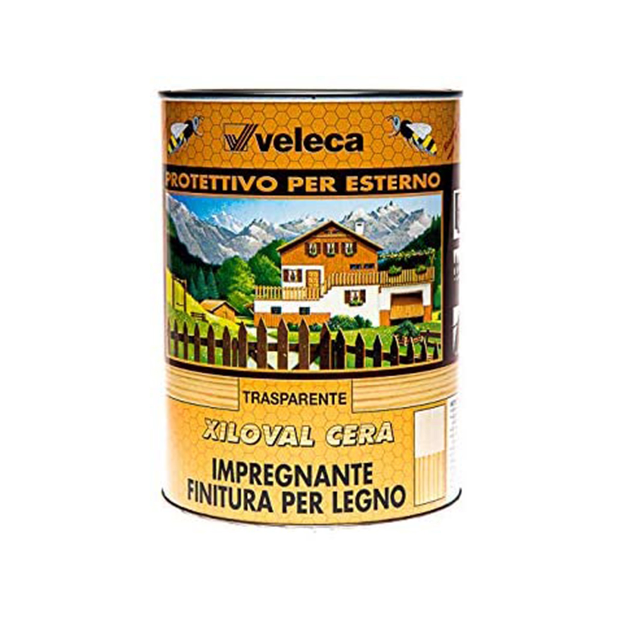 foto del prodotto xiloval trasparente 5 lt impregnante protettivo per legno esterno veleca 402