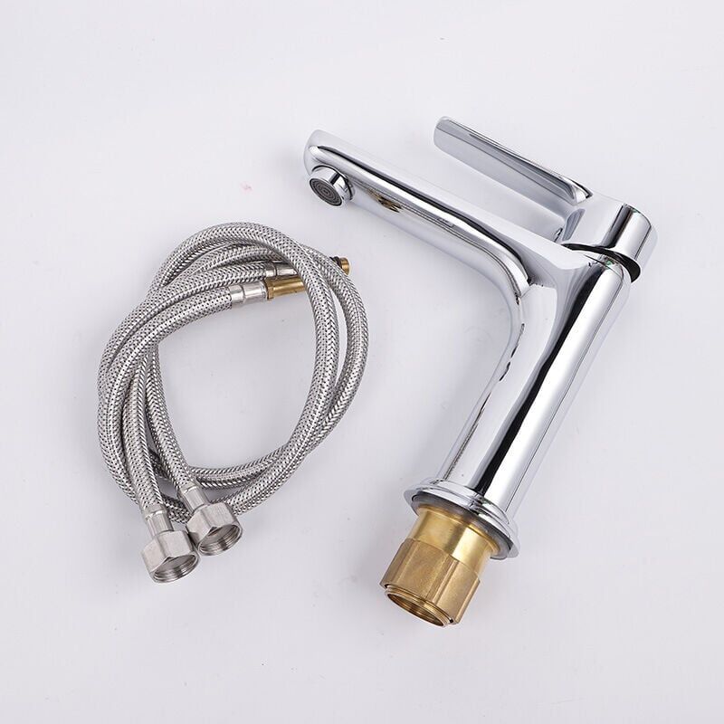 foto del prodotto xinuy pz miscelatore per lavabo rubinetto per bagno 304 acciaio inossidabile miscelatore per lavabo acqua fredda e calda