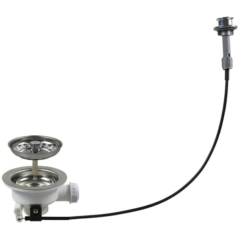 foto del prodotto xk256c019 sistema di drenaggio del lavello filtro tipo ciotola da cucina con kit di scarico del lavello con controller via cavo