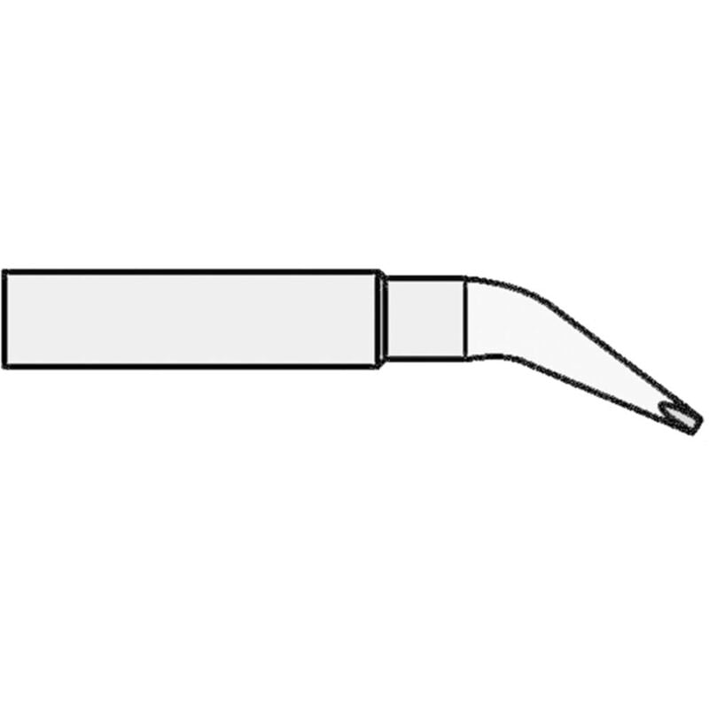 foto del prodotto xnt hx punta di saldatura forma a scalpello, curva dimensione punta 0.8 mm contenuto 1 pz. weller